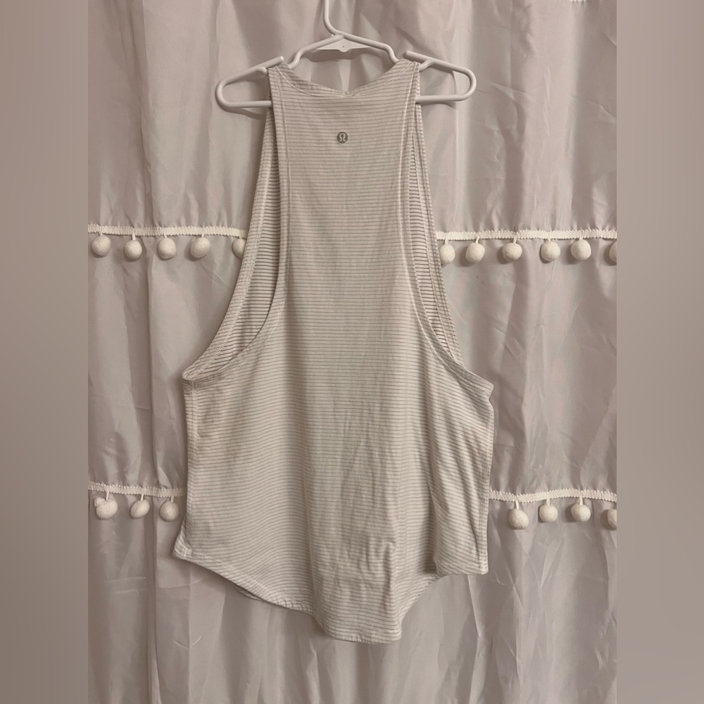 Lululemon Athletica Tank Top Size 6 White Grey